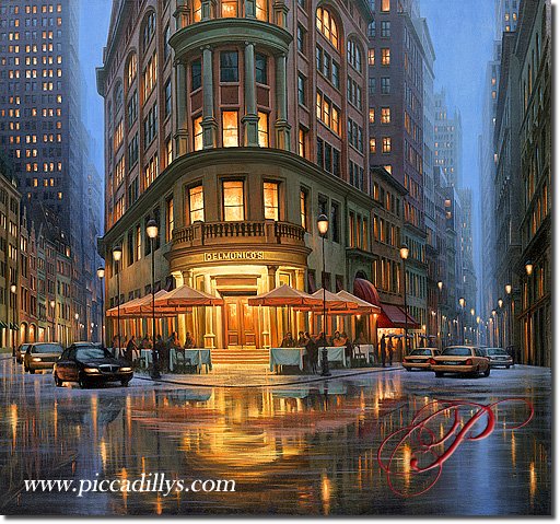 Summer Rain at Delmonicos By Alexei Butirskiy 