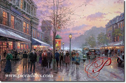 Boulevard of Light, Paris By Thomas Kinkade