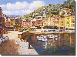 Harbor at Portofino by Sam Park