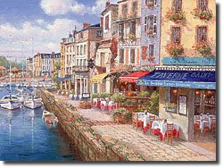 Harbor at Honfleur by Sam Park