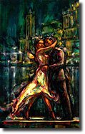 Tango Night Reflection By Stuart Yankell