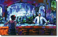 Thumbnail image of Michael Flohr's painting titled Shaken Not Stirred